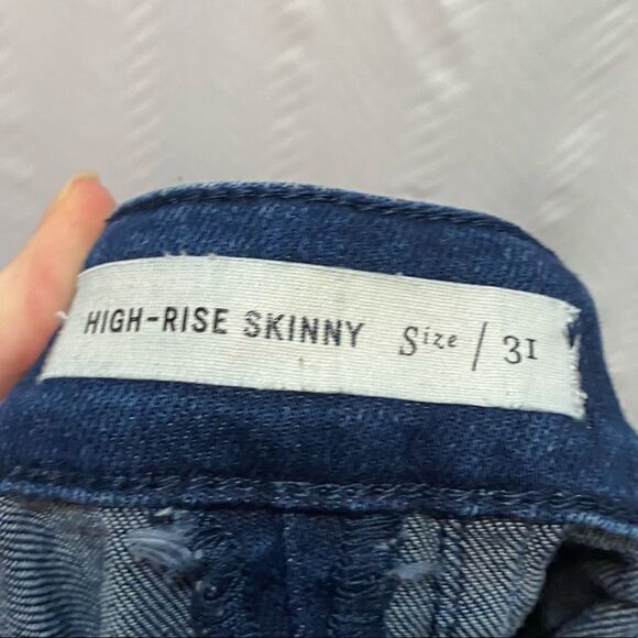 Anthro Pilco & Letterpress High Waist Skinny Jeans Size 31 Retro Twee - Picture 12 of 15